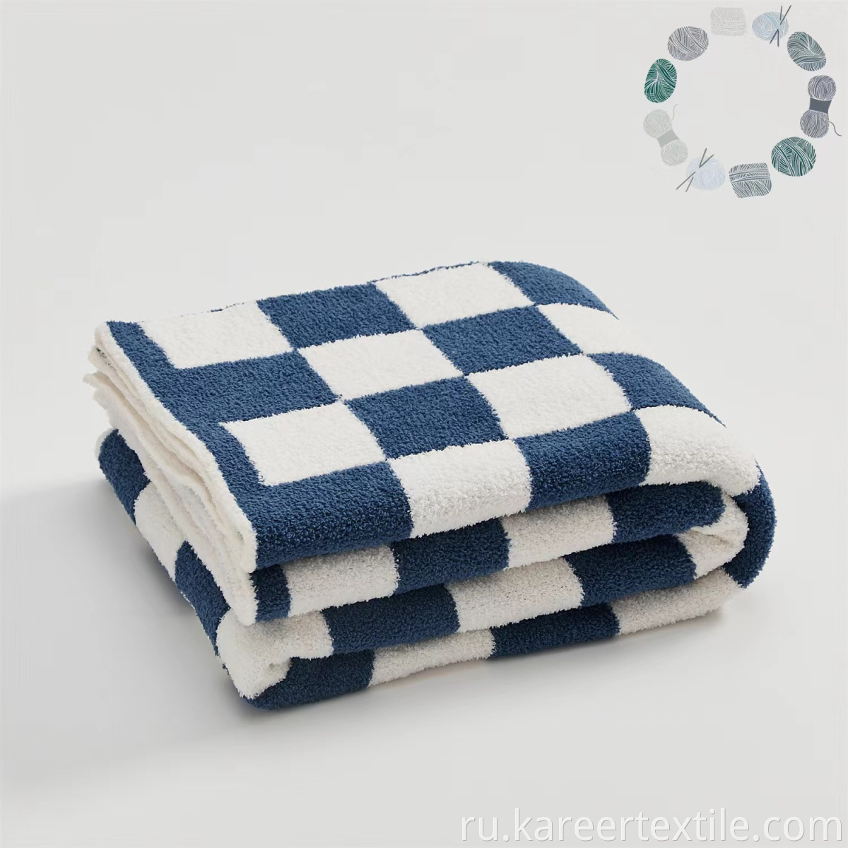 Геометрическая простая шашка полиэфир вязаный вязаный легкий уютный бросок одеяла для дивана диван спальня взрослые дети